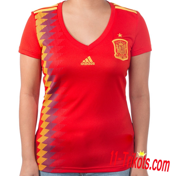 Neues Spanien Heimtrikot 2018-19 Kurzarm Damen Erstellen