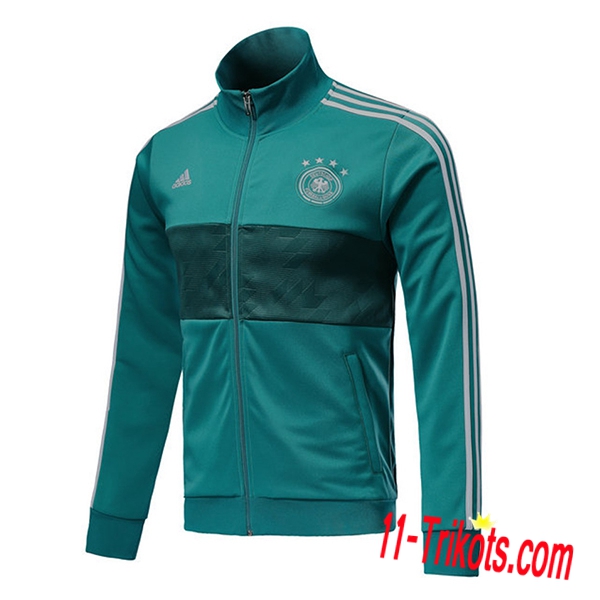 Neuestes Fussball Deutschland Trainingsjacke Grün 2018/2019 | 11-trikots