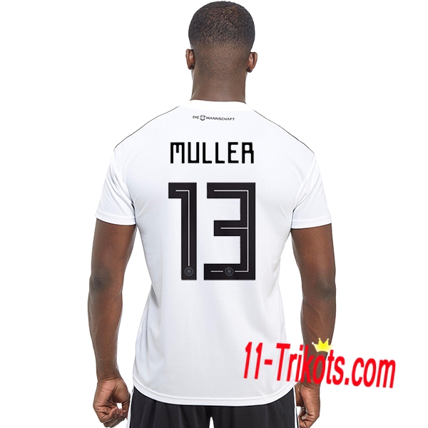 Neues Deutschland Heimtrikot 2018/2019 MULLER 13 Kurzarm Herren Erstellen