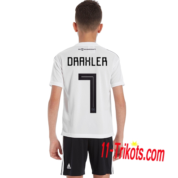 Beflockung Deutschland DRAXLER 7 Kurzarm Trikotsatz 2018/2019 Kinder Heimtrikot Neuer