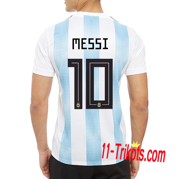 Neues Argentinien Heimtrikot 2018/2019 Messi 10 Kurzarm Herren Erstellen