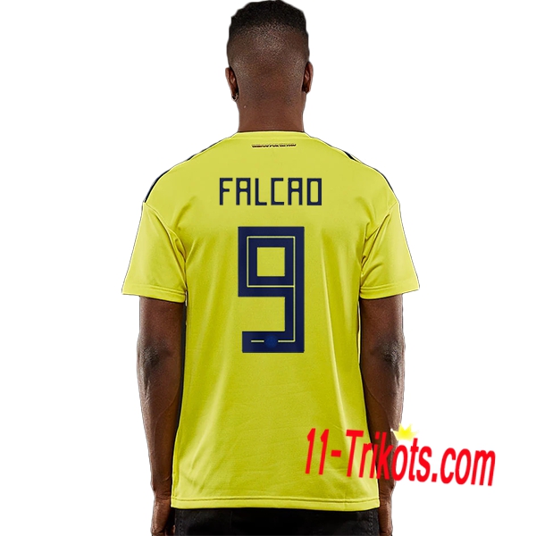 Neues Kolumbien Heimtrikot 2018/2019 Falcao 9 Kurzarm Herren Erstellen