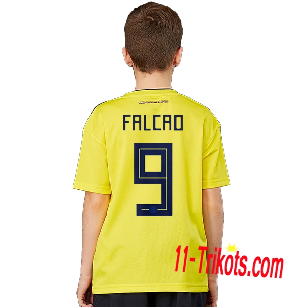 Beflockung Kolumbien Falcao 9 Kurzarm Trikotsatz 2018/2019 Kinder Heimtrikot Neuer