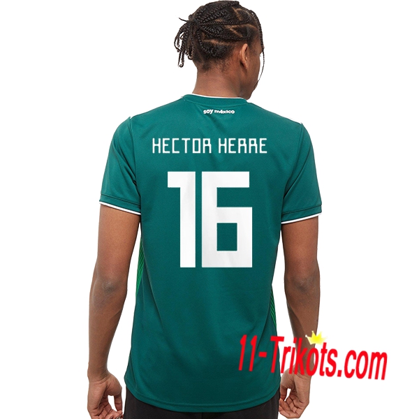Neues Mexiko Heimtrikot 2018/2019 Héctor Herrera 16 Kurzarm Herren Erstellen