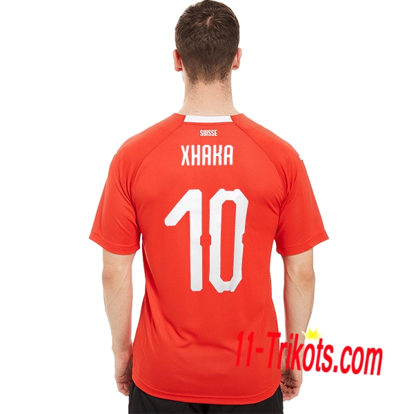 Neues Schweiz Heimtrikot 2018/2019 XHAKA 10 Kurzarm Herren Erstellen