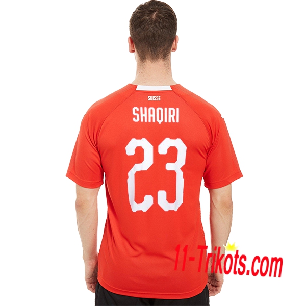 Neues Schweiz Heimtrikot 2018/2019 SHAQIRI 23 Kurzarm Herren Erstellen