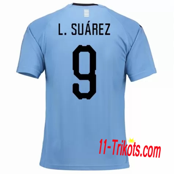 Neues Uruguay Heimtrikot 2018/2019 L.Suárez 9 Kurzarm Herren Erstellen