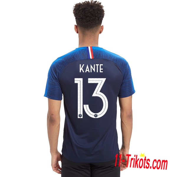 Neues Frankreich Heimtrikot Blau 2018/2019 Kante 13 Kurzarm Herren Erstellen