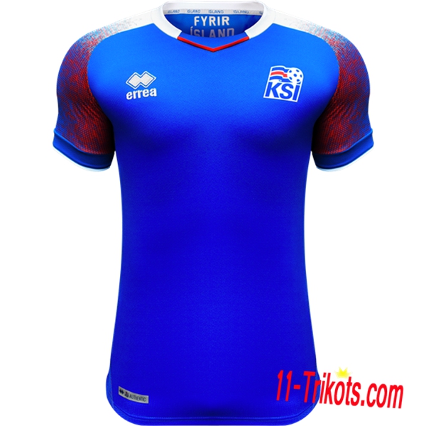 Neues Island Heimtrikot Blau 2018/2019 Kurzarm Herren Erstellen