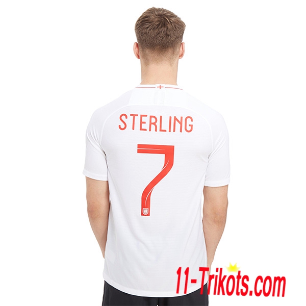 Neues England Heimtrikot Weiss 2018/2019 Sterling 7 Kurzarm Herren Erstellen