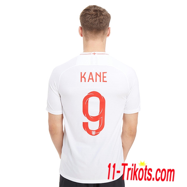 Neues England Heimtrikot Weiss 2018/2019 Kane 9 Kurzarm Herren Erstellen