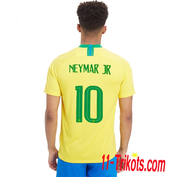 Neues Brasilien Heimtrikot Gelb 2018/2019 Neymar Jr 10 Kurzarm Herren Erstellen