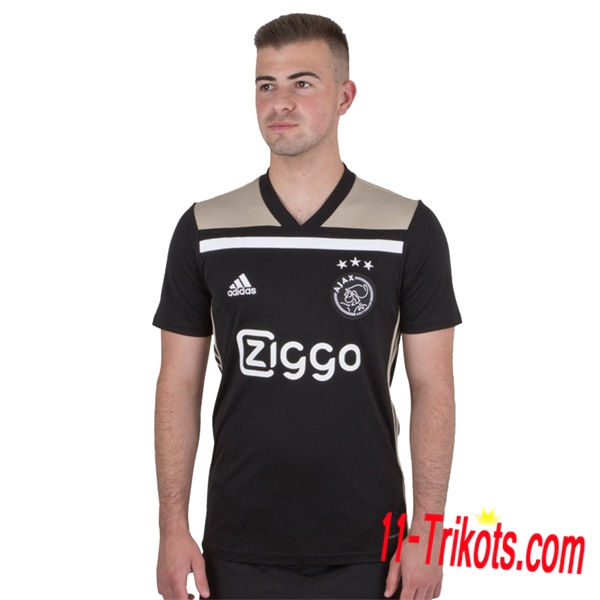 Neues AFC Ajax Auswärtstrikot schwarz 2018/2019 Herren Erstellen
