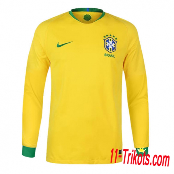 Neues Brasilien Heimtrikot Gelb 2018/2019 Langarm Herren Erstellen