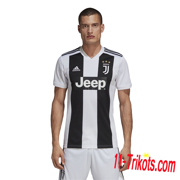 Neues Juventus Heimtrikot Weiß Schwarz 2018/2019 Herren Erstellen