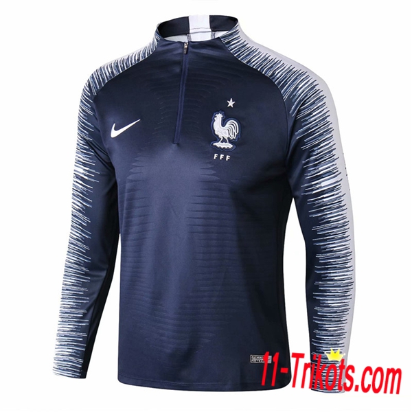 Sudadera de entrenamiento Francia Strike Drill Azul marino 2018/2019