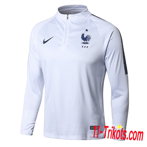 Sudadera de entrenamiento Francia Blanco 2018/2019