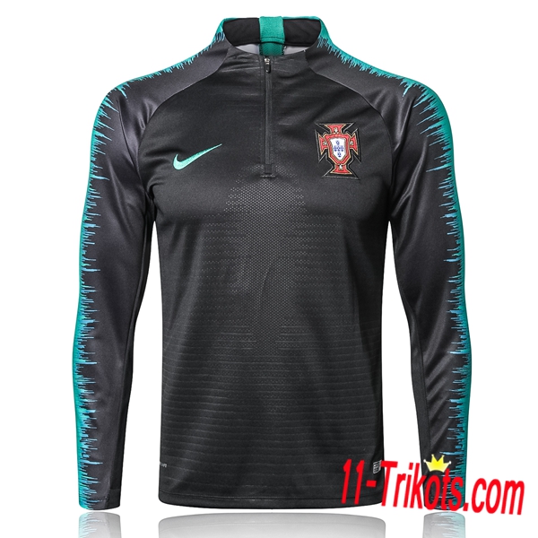 Sudadera de entrenamiento Portugal Strike Drill Negro 2018/2019