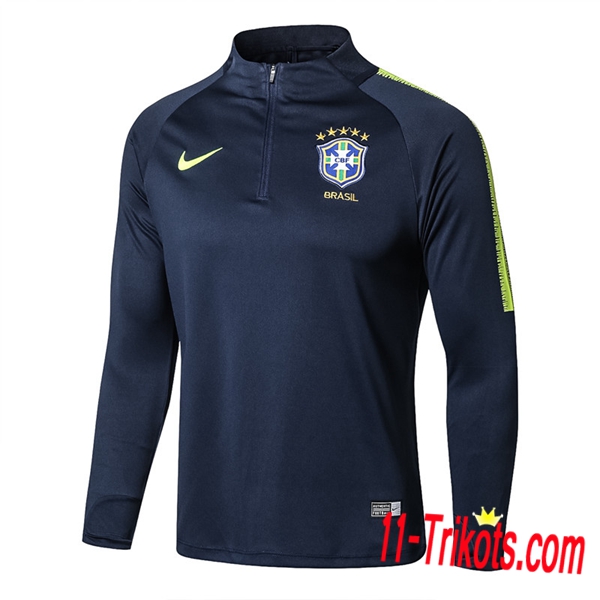 Sudadera de entrenamiento Brasil Azul marino 2018/2019