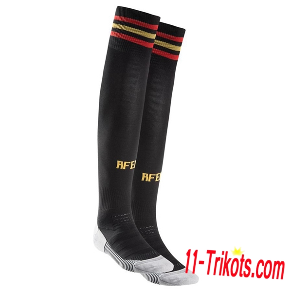 Neuestes Fussball Spanien Schwarz Heimsocken 2018 2019 | 11-trikots