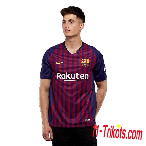 Neues FC Barcelone Heimtrikot Rot Blau 2018/2019 Herren Erstellen