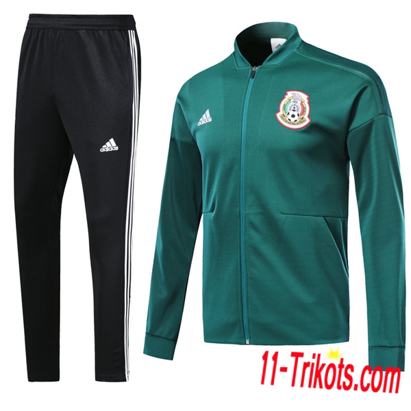 Neuestes Fussball Mexiko Trainingsanzug (Jacken) Grün | 11-trikots