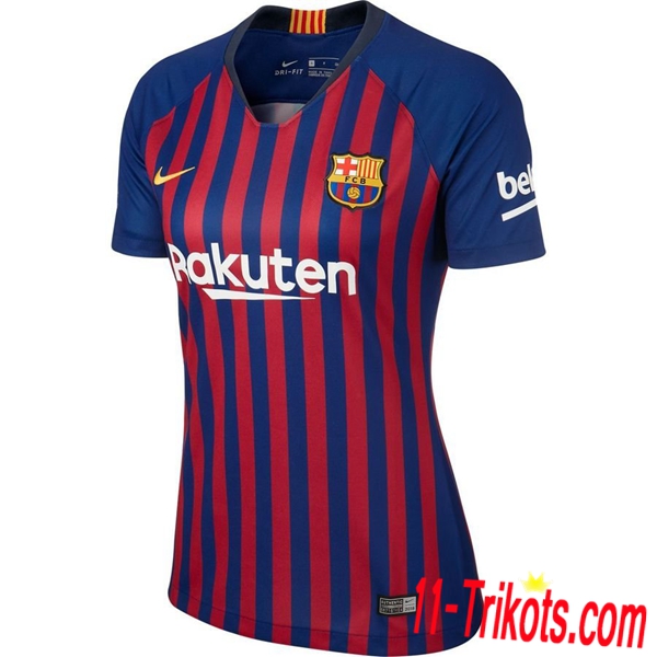 Neues FC Barcelona Damen Heimtrikot Rot Blau 2018/2019 Kurzarm Erstellen