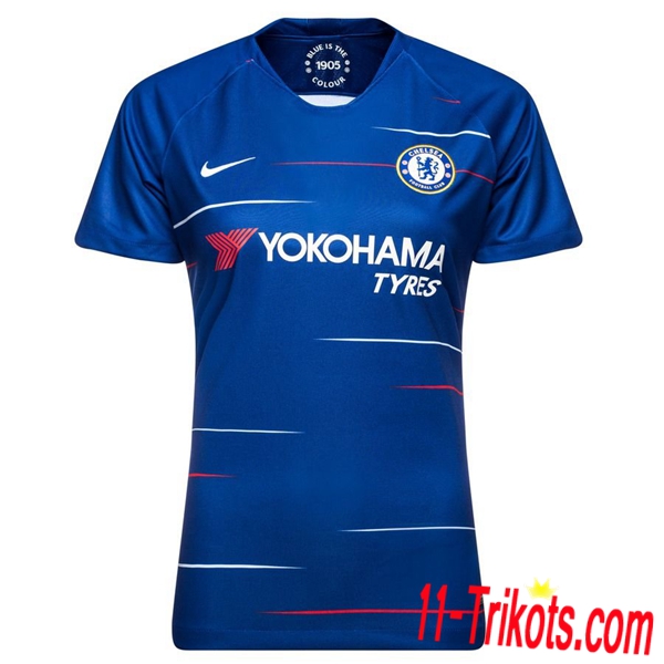 Neues FC Chelsea Damen Heimtrikot Blau 2018/2019 Kurzarm Erstellen