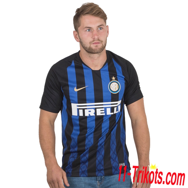 Neues Inter Milan Heimtrikot Blau Schwarz 2018/2019 Kurzarm Herren Erstellen