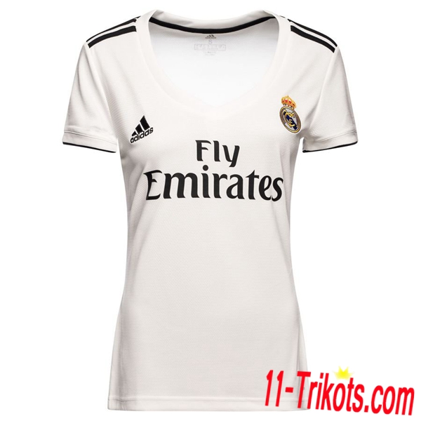 Neues Real Madrid Damen Heimtrikot Weiss 2018/2019 Kurzarm Erstellen