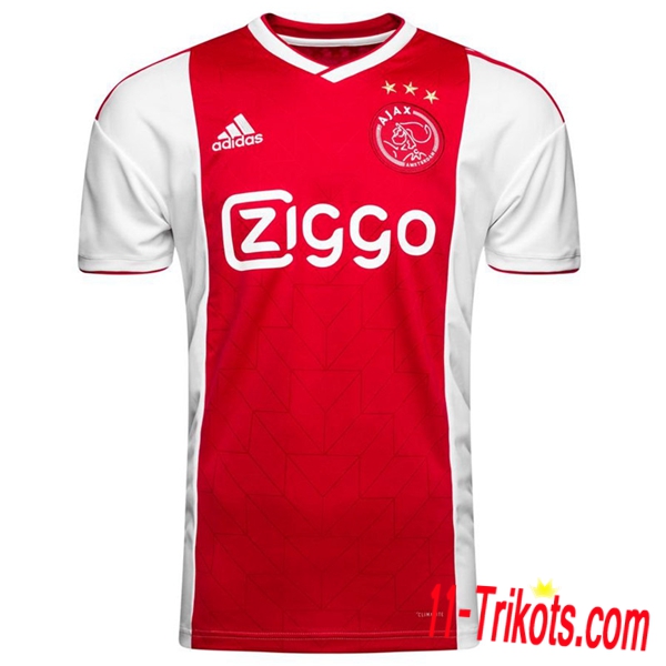 Neues AFC Ajax Herren Heimtrikot Blaues Weiß 2018/2019 Kurzarm Erstellen