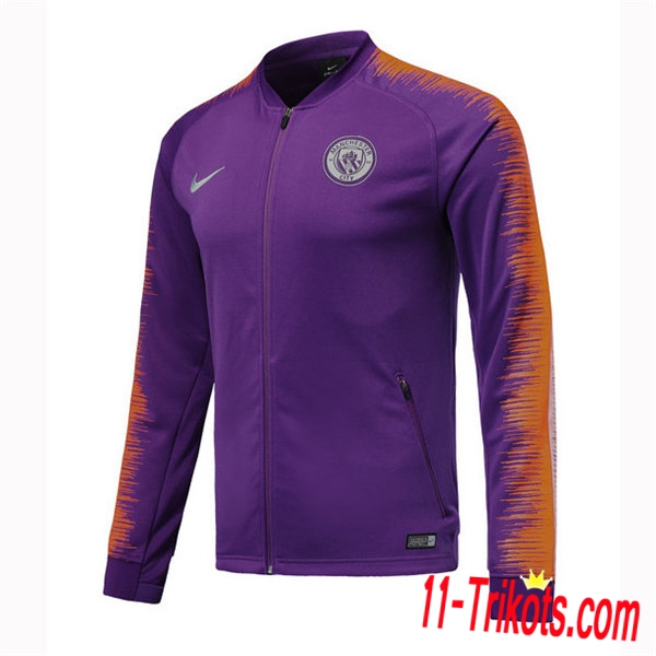 Chaqueta Futbol Manchester City Púrpura 2018/2019