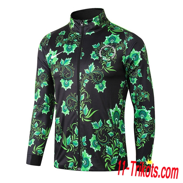 Chaqueta Futbol Nigeria Verde/Negro 2018/2019