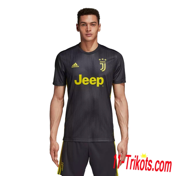 Neues Juventus Herren Third Trikot Schwarz 2018/2019 Kurzarm Erstellen