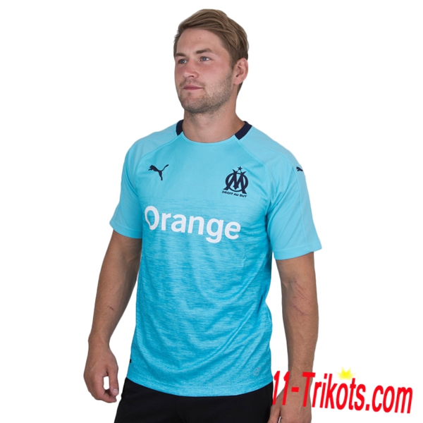 Neues Marseille OM Herren Third Trikot Marineblau 2018/2019 Kurzarm Erstellen