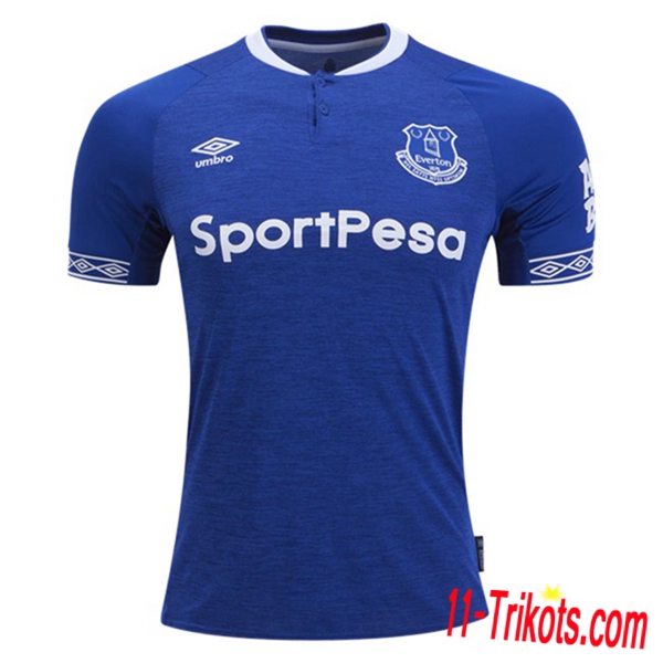 Neues Everton Herren Heimtrikot Blau 2018/2019 Kurzarm Erstellen