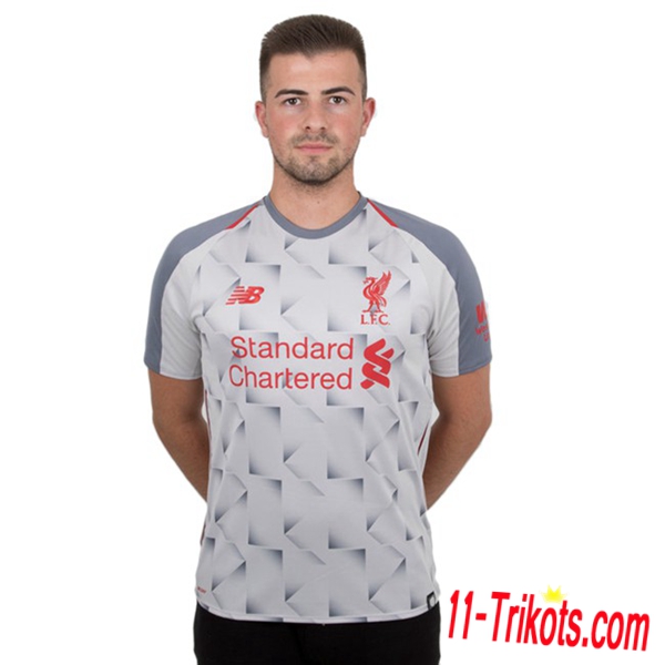 Neues FC Liverpool Herren Third Trikot Grau 2018/2019 Kurzarm Erstellen