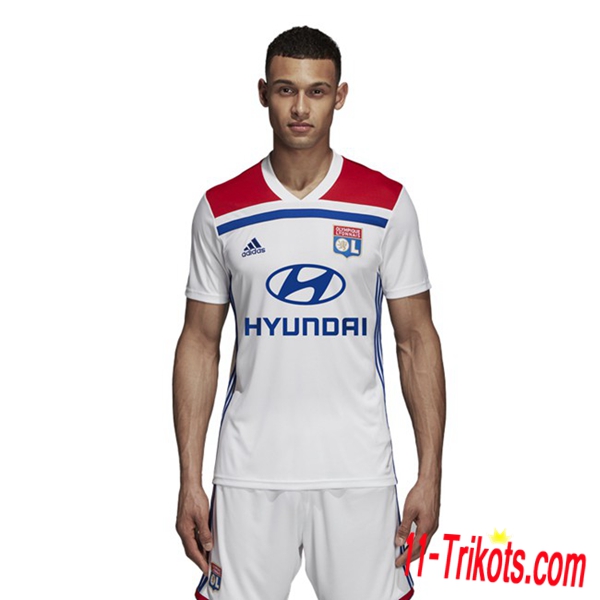 Neues Lyon OL Herren Heimtrikot Weiß 2018/2019 Kurzarm Erstellen