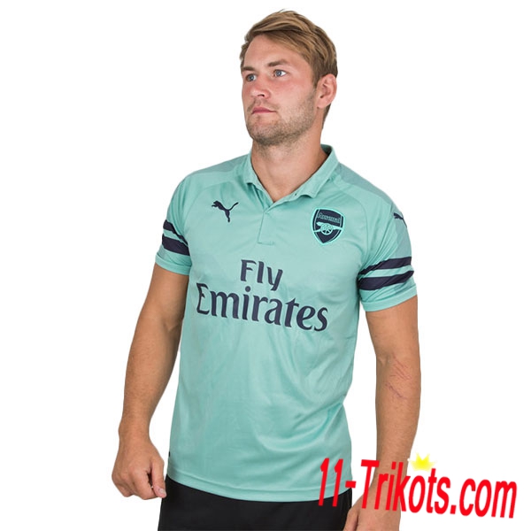 Neues FC Arsenal Third Trikot Blau 2018-19 Kurzarm Herren Erstellen