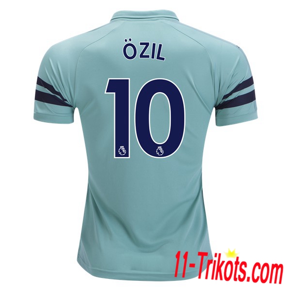 Spielername | Neues FC Arsenal Third Trikot ÖZIL 10 Blau 2018-19 Kurzarm Herren