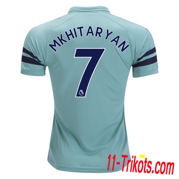 Spielername | Neues FC Arsenal Third Trikot MKHITARYAN 7 Blau 2018-19 Kurzarm Herren