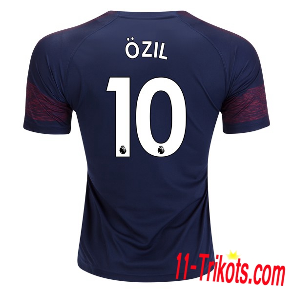 Spielername | Neues FC Arsenal Auswärtstrikot ÖZIL 10 Marineblau 2018-19 Kurzarm Herren