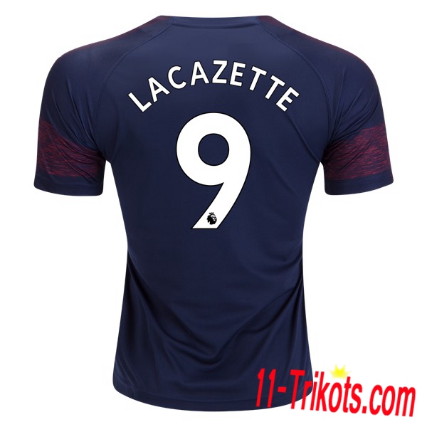 Spielername | Neues FC Arsenal Auswärtstrikot LACAZETTE 9 Marineblau 2018-19 Kurzarm Herren