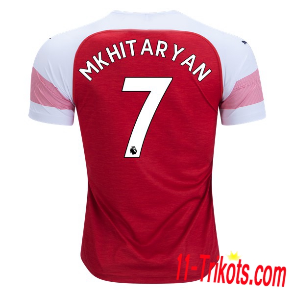 Spielername | Neues FC Arsenal Heimtrikot MKHITARYAN 7 Rot-Weiss 2018-19 Kurzarm Herren