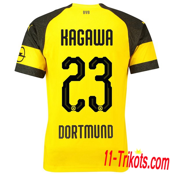 Spielername | Neues Borussia Dortmund Heimtrikot Kagawa 23 Gelb 2018-19 Kurzarm Herren