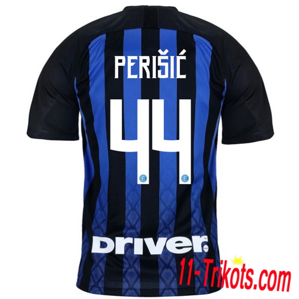 Spielername | Neues Inter Mailand Heimtrikot PERISIC 44 Blau-Schwarz 2018-19 Kurzarm Herren