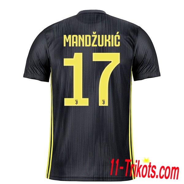 Spielername | Neues Juventus Turin Third Trikot MANDZUKIC 17 Beige 2018-19 Kurzarm Herren