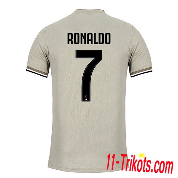 Spielername | Neues Juventus Turin Auswärtstrikot RONALDO 7 Schwarz 2018-19 Kurzarm Herren