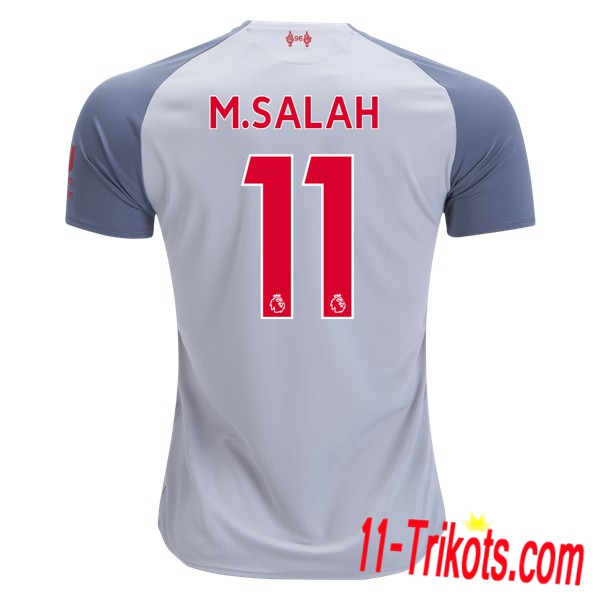 Spielername | Neues FC Liverpool Third Trikot M.SALAH 11 Grau 2018-19 Kurzarm Herren