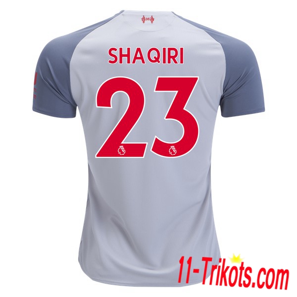 Spielername | Neues FC Liverpool Third Trikot Shaqiri 23 Grau 2018-19 Kurzarm Herren